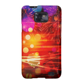 Light Up the Sky Light Rays and Fireworks Samsung Galaxy SII Cases