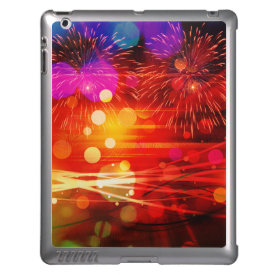 Light Up the Sky Light Rays and Fireworks iPad Case