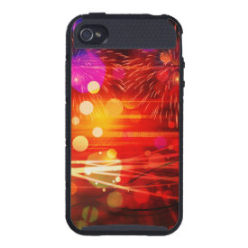 Light Up the Sky Light Rays and Fireworks iPhone 4 Cases