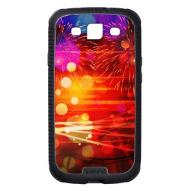Light Up the Sky Light Rays and Fireworks Galaxy SIII Cover