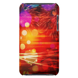 Light Up the Sky Light Rays and Fireworks Barely There iPod Cover