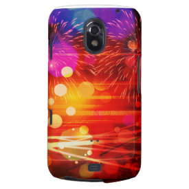 Light Up the Sky Light Rays and Fireworks Galaxy Nexus Cases