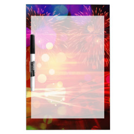 Light Up the Sky Light Rays and Fireworks Dry-Erase Boards
