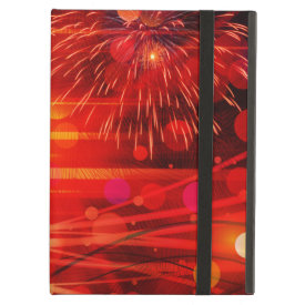 Light Up the Sky Light Rays and Fireworks iPad Case