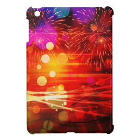 Light Up the Sky Light Rays and Fireworks Case For The iPad Mini