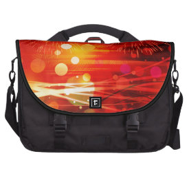Light Up the Sky Light Rays and Fireworks Laptop Commuter Bag