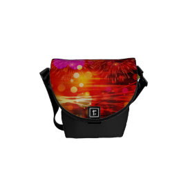 Light Up the Sky Light Rays and Fireworks Courier Bags