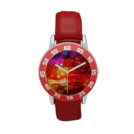 Light Up the Sky Light Rays and Fireworks Wristwatches