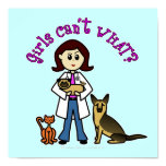 Light Veterinarian Girl Print