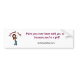 Light Vocalist Girl Bumperstickers
