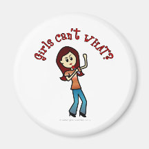 Light Vocalist Girl Fridge Magnet