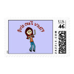 Light Vocalist Girl Stamps