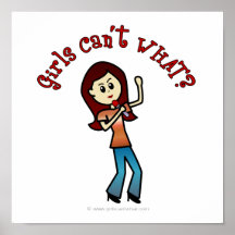 Light Vocalist Girl Print