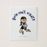 Light Volleyball Girl in Blue Uniform Puzzle