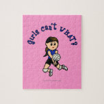 Light Volleyball Girl in Blue Uniform Puzzles