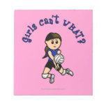 Light Volleyball Girl in Blue Uniform Scratch Pad