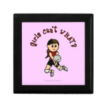 Light Volleyball Girl in Red Uniform Trinket Box