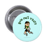 Light Volleyball in Green Button