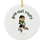 Light Volleyball in Green Christmas Tree Ornament