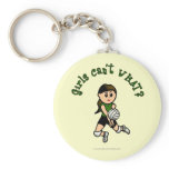 Light Volleyball in Green Key Chain