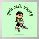 Light Volleyball in Green Print
