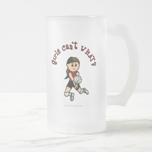 Light Volleyball in Red Coffee Mug