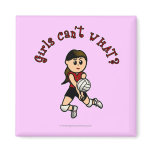 Light Volleyball in Red Refrigerator Magnet