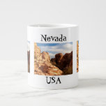 Light vs Shadow on Red Cliffs; Nevada Souvenir Jumbo Mugs