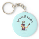 Light Water Polo Player Girl Keychain
