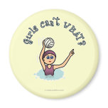 Light Water Polo Player Girl magnets