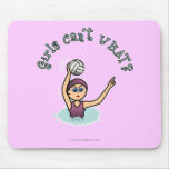 Light Water Polo Player Girl Mousepads