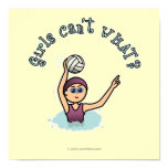 Light Water Polo Player Girl Posters