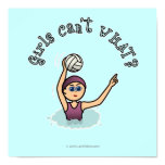 Light Water Polo Player Girl Print
