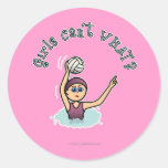 Light Water Polo Player Girl Sticker
