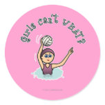 Light Water Polo Player Girl Sticker