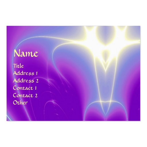 LIGHT WAVES, Violet,Purple,White Business Card Templates