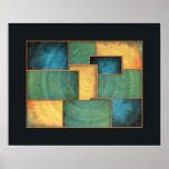 Light Well Abstract Color Block Print