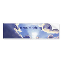 Light within the clouds_ bumper sticker