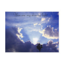 Light within the clouds_ postcard