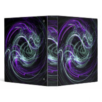 Light Within - Violet & Indigo Swirls Vinyl Binders