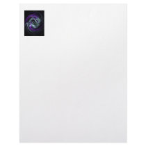 Light Within - Violet & Indigo Swirls Customized Letterhead