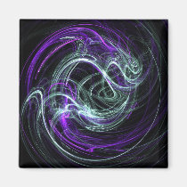 Light Within - Violet & Indigo Swirls magnets