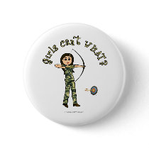 Light Woman Archery in Camouflage Button