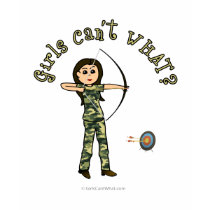 Light Woman Archery in Camouflage t-shirts