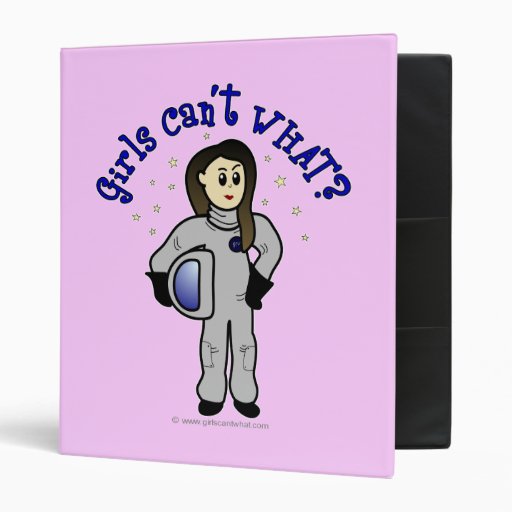 Light Woman Astronaut Binders