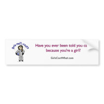 Light Woman Astronaut Bumper Sticker