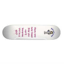 Light Woman Astronaut Custom Skateboard