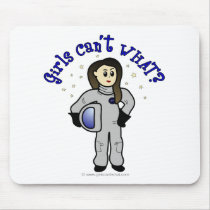 Light Woman Astronaut Mouse Pads