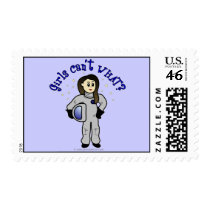 Light Woman Astronaut Postage Stamps