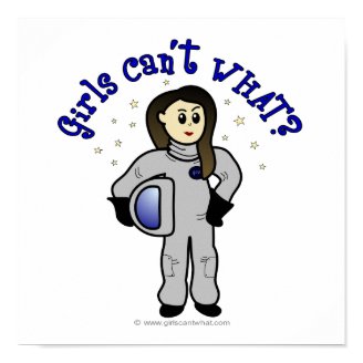 Light Woman Astronaut Poster
